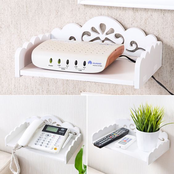 Remote Wifi Lounge Floating Organizer Shelve - waseeh.com