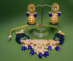 Regal Radiance Kundan Choker & Jhumka Set