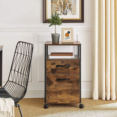 Way Side Office Home Drawer Side Table Rolling Trolley - waseeh.com