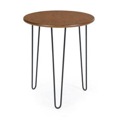 Sumptuous Wooden Top Hairpin Legs Side Center Table (Light) - waseeh.com