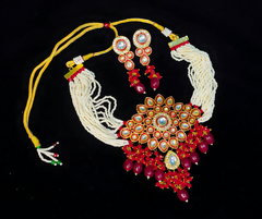 Rajasthani Meenakari Choker Necklace With Earrings