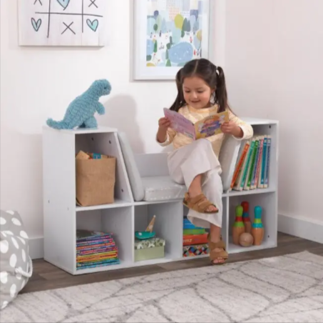 The Nook Bookcase Storage Shelve Organizer Kids Rack - waseeh.com