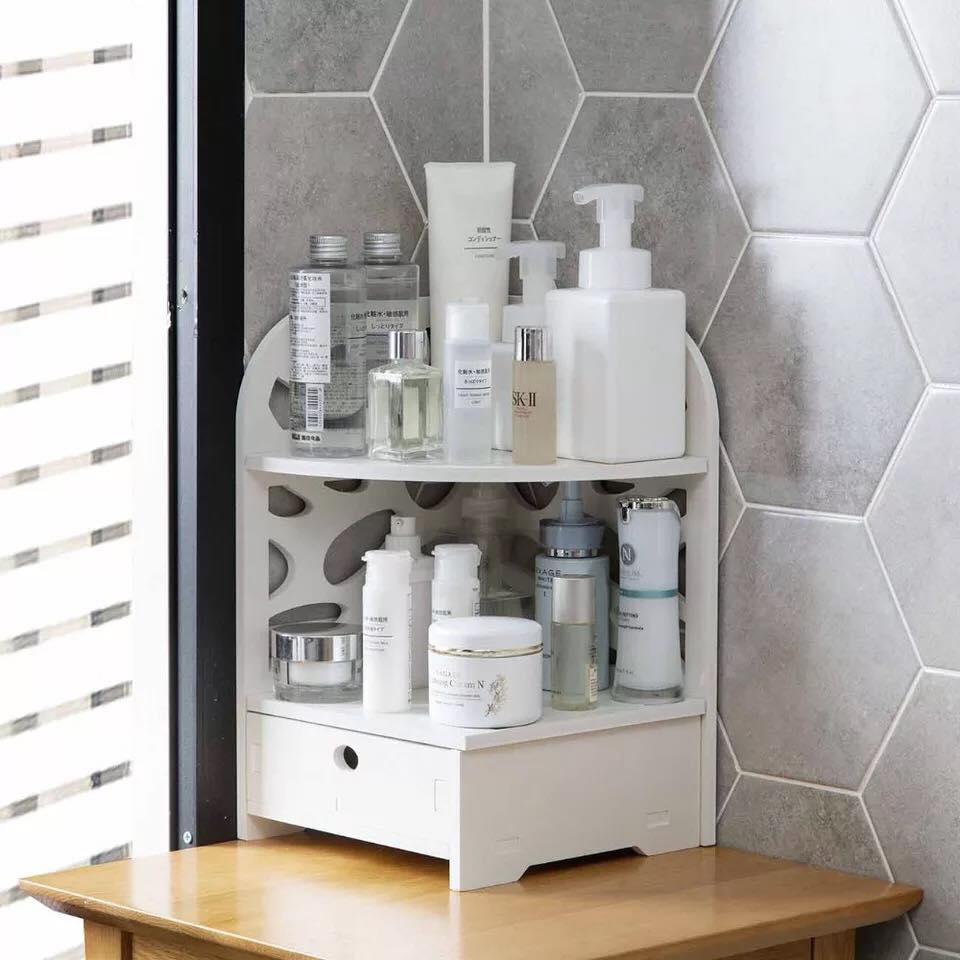 Makeup Floor Corner Organizer Rack - waseeh.com