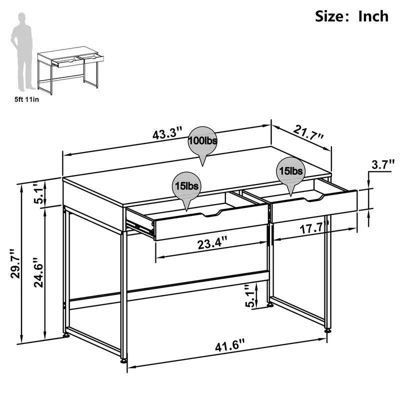 The Welwick Lounge Living Drawing Room Drawer Table - waseeh.com