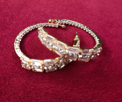 Zirconia Crescent Sparklers (Gold)