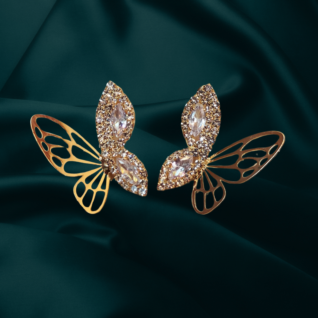 Butterfly Zircon Studded Earring