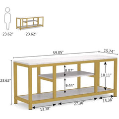 Jingoish Tv LED Living Lounge Organizer Console Table - waseeh.com