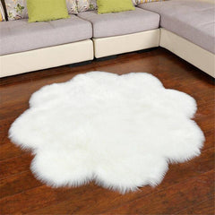 Flower Furry Rugs (4' x 4') - waseeh.com