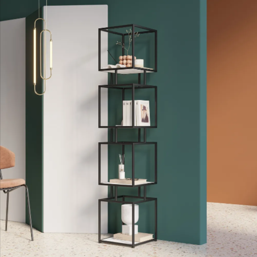 Cubic Tower Bookcase Organizer Rack Decor - waseeh.com