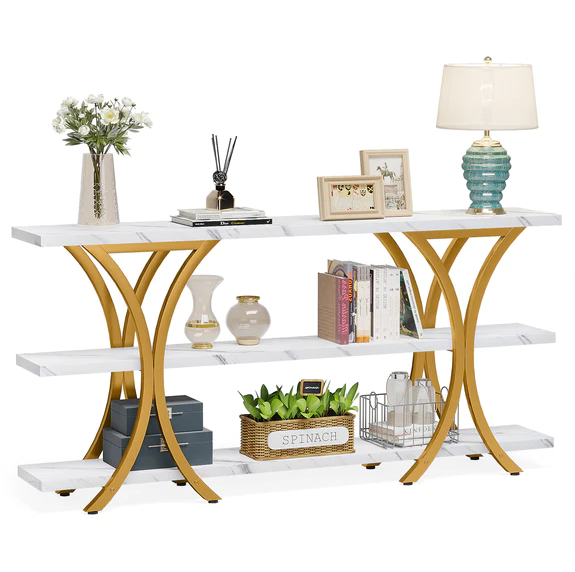 Vitrine Lounge Living Room Console Organizer Table - waseeh.com