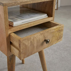 Narrow Beside Organizer Drawer Side Table - waseeh.com