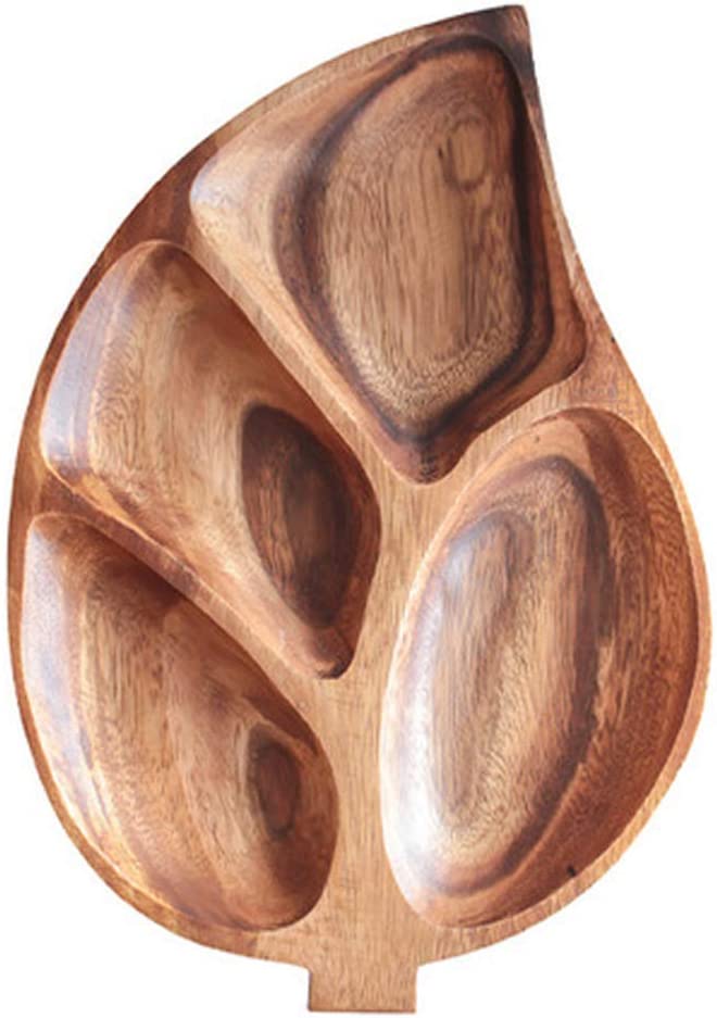 Acacia Autumn Solid Wood Guest Snack Kitchen Serving Tray - waseeh.com