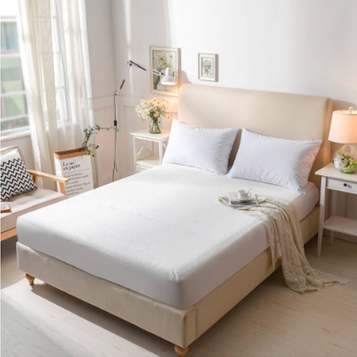 Waterproof Mattress Protector in Terry Cotton - waseeh.com