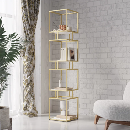 Cubic Tower Bookcase Organizer Rack Decor - waseeh.com