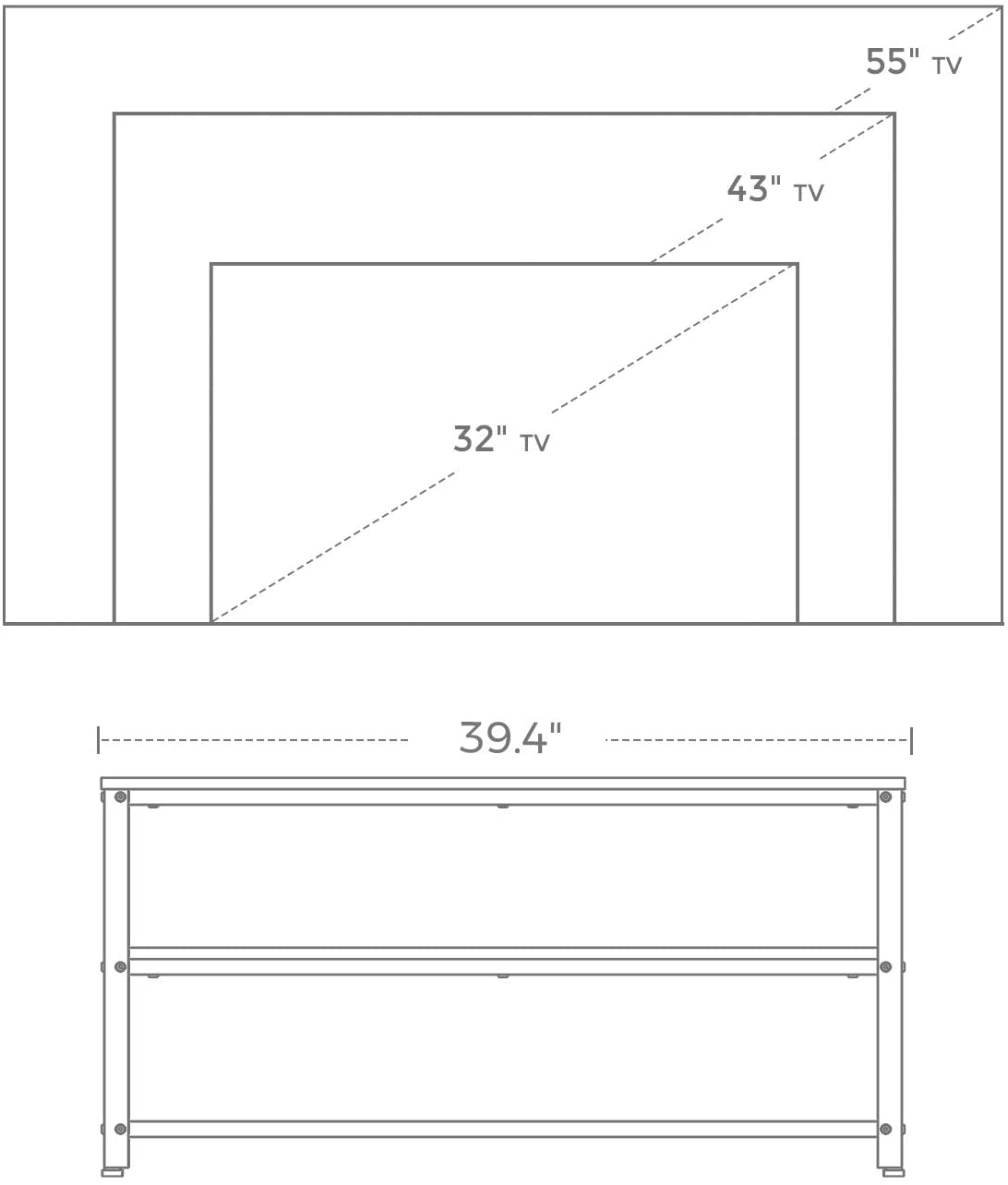 Vintage TV Living Lounge Entryway Room Console Table - waseeh.com