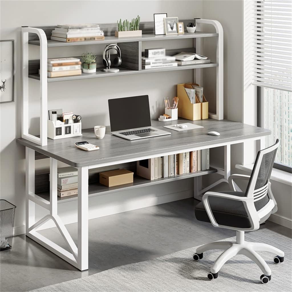 Liuzh Computer Desk Table Bookshelf Integrated Table - waseeh.com