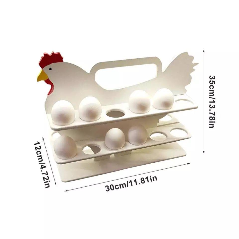 Chicky Spiral Egg Holder Organizer Tray - waseeh.com