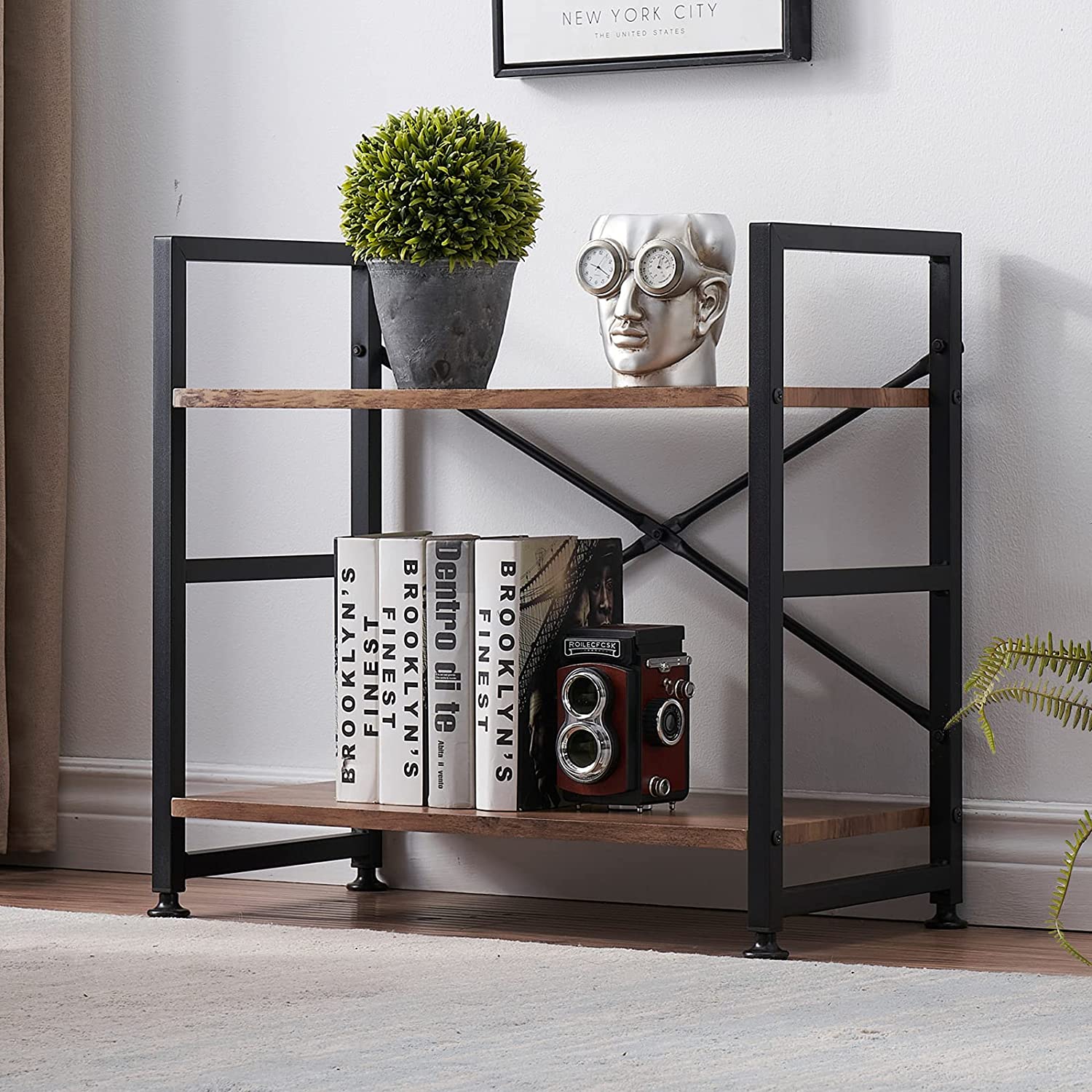 Curio Living Bedroom Bookcase Shelve Organizer Storage Rack - waseeh.com