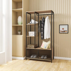 Gono Bedroom Shoes Coat Hanging Storage Rack