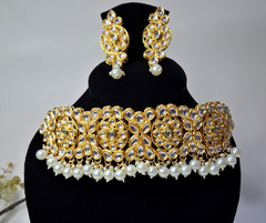 Radiance Kundan Choker Necklace With Earrings