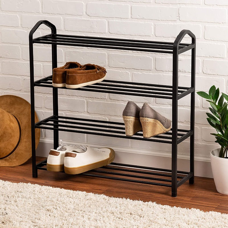 Streamline Metal Shoe Organizer Rack (4 Tier ) - waseeh.com