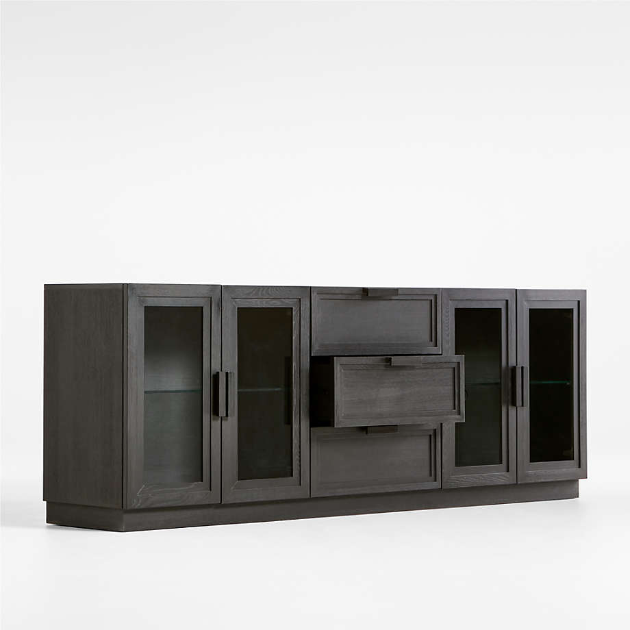 Calypso Living Lounge LED Storage Media Console (Solid Wood)