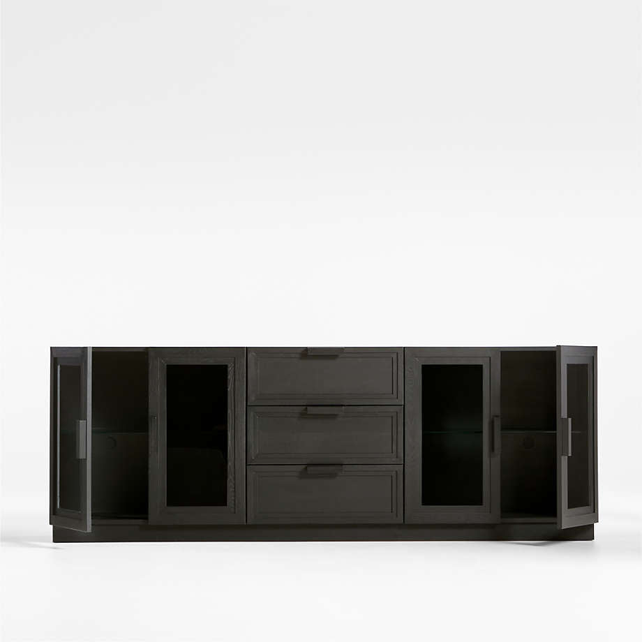 Calypso Living Lounge LED Storage Media Console (Solid Wood)