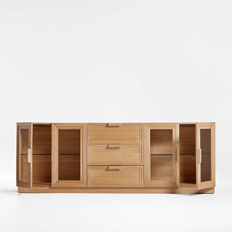 Calypso Living Lounge LED Storage Media Console (Solid Wood)