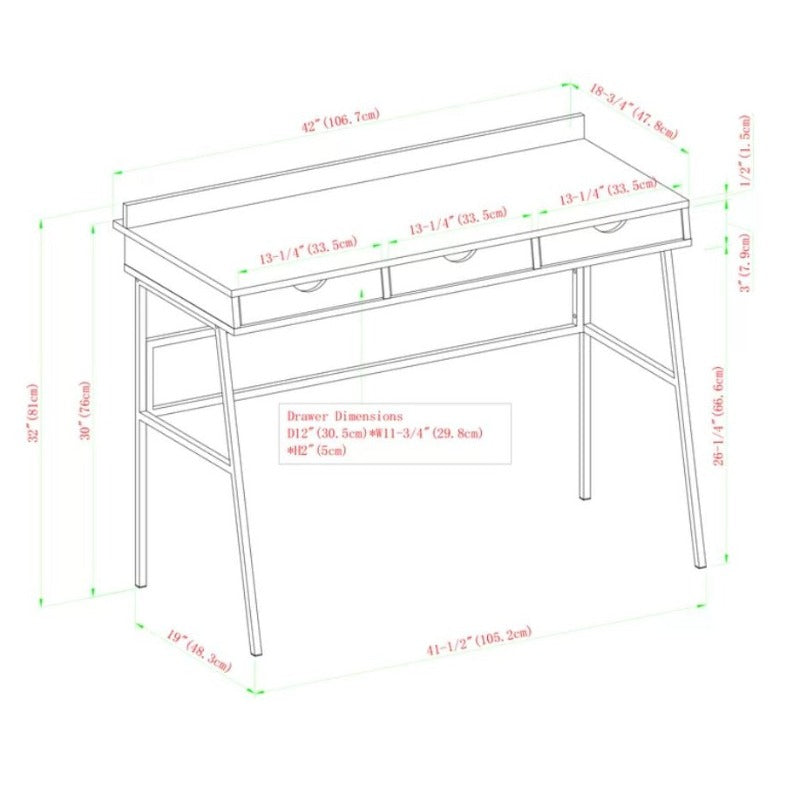 Night Vasal Home Office Writing Organizer Desk Drawer Table - waseeh.com