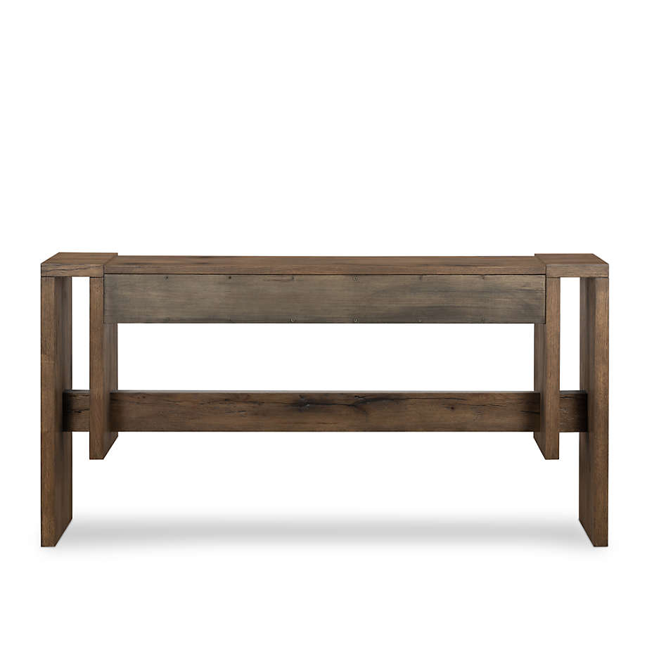 Cleavo Rectangular Living Lounge Storage Hallway Console Table (Solid Wood)