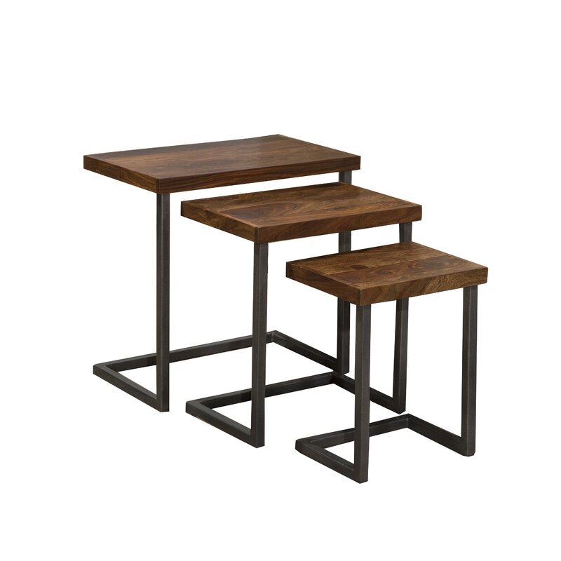 Centra Nesting Bedside Coffee Laptop Office Tables (Set of 3) - waseeh.com