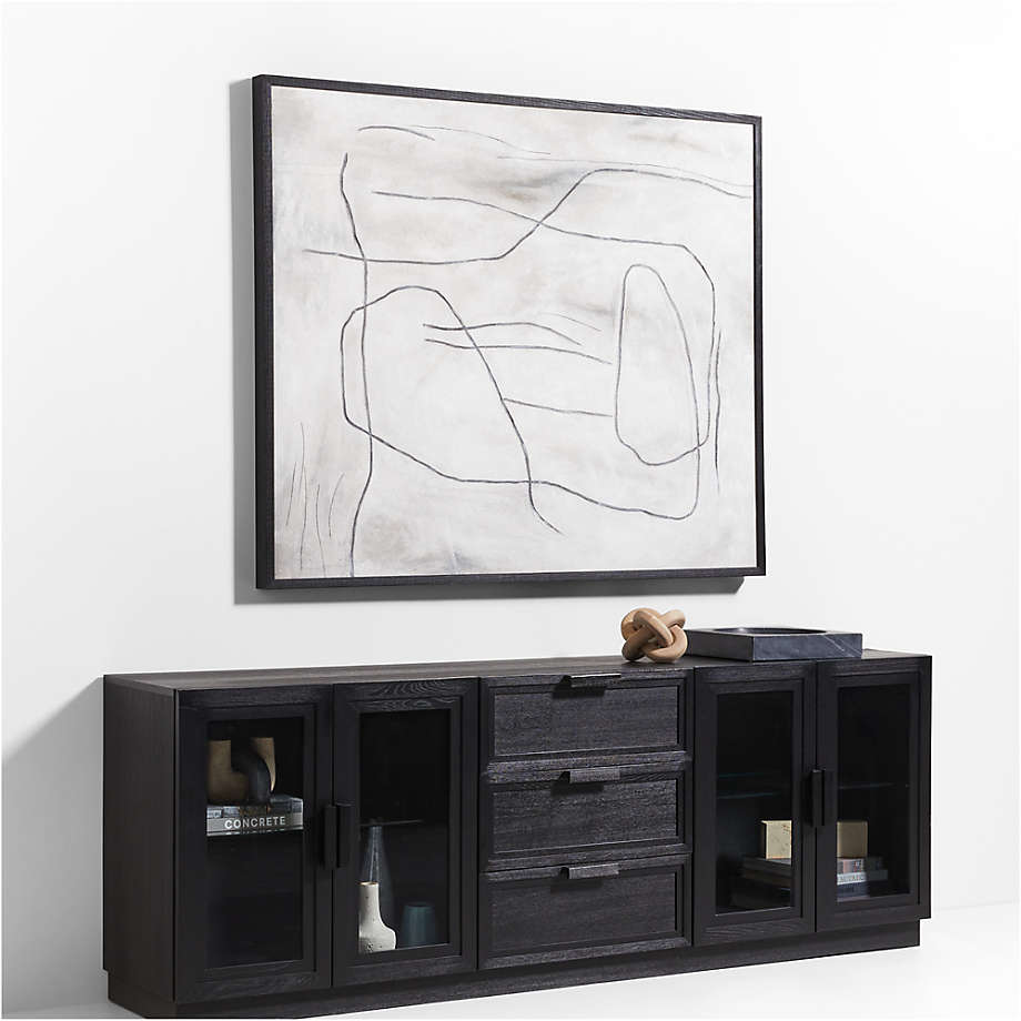 Calypso Living Lounge LED Storage Media Console (Solid Wood)