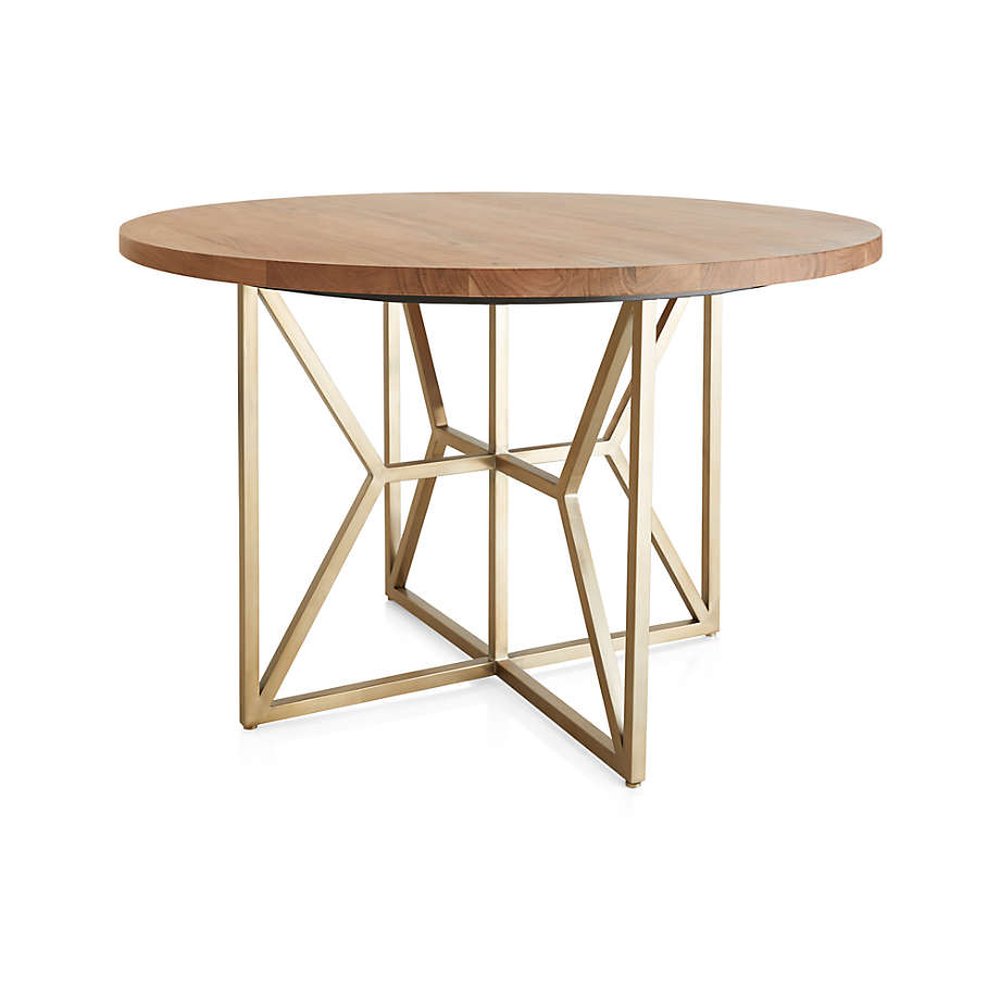 Hayes Round Living Lounge Dining Table (Solid Wood)