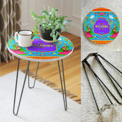 Welcome Land Living Lounge Center Side Hairpin Table - waseeh.com