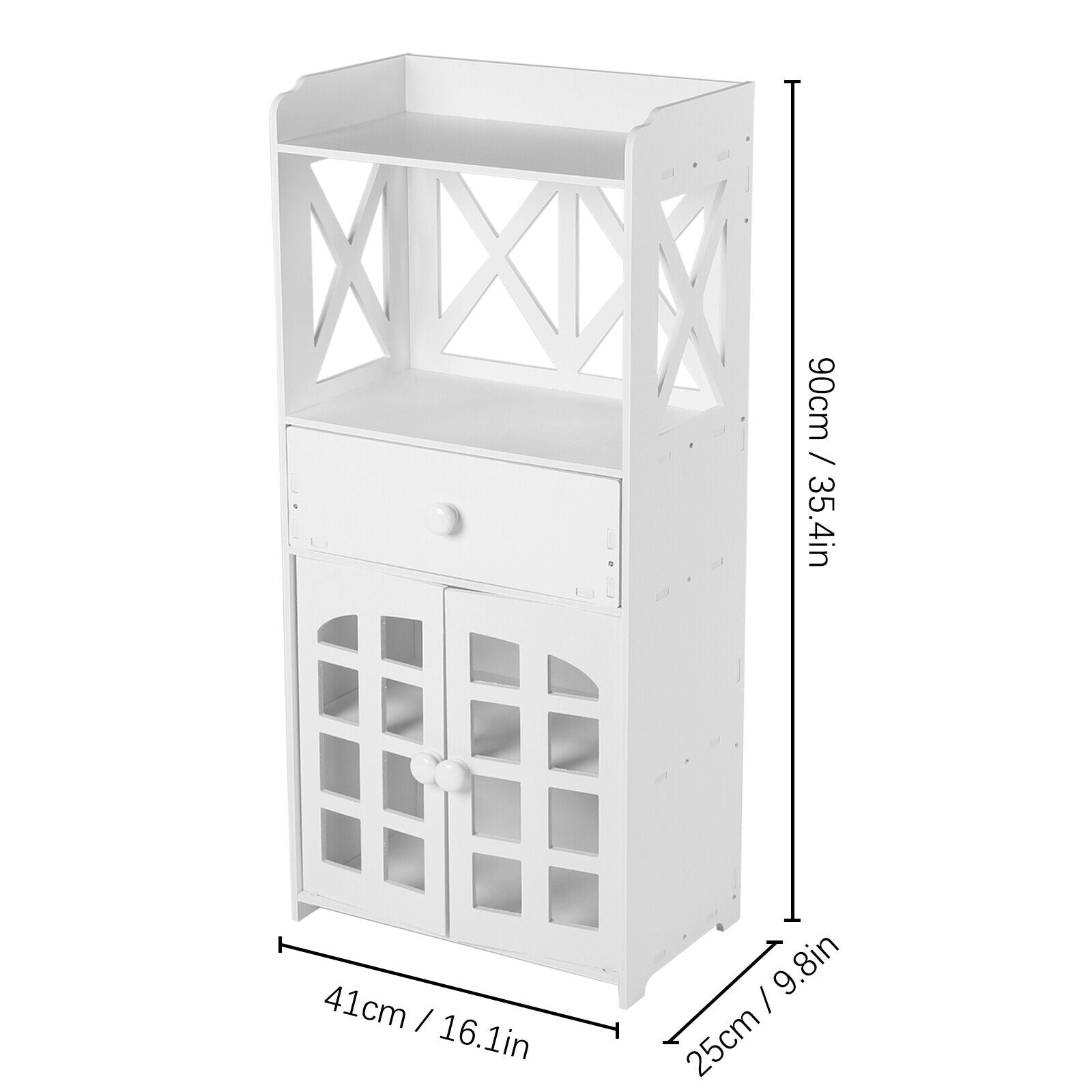 Flour Mount Bathroom Rack