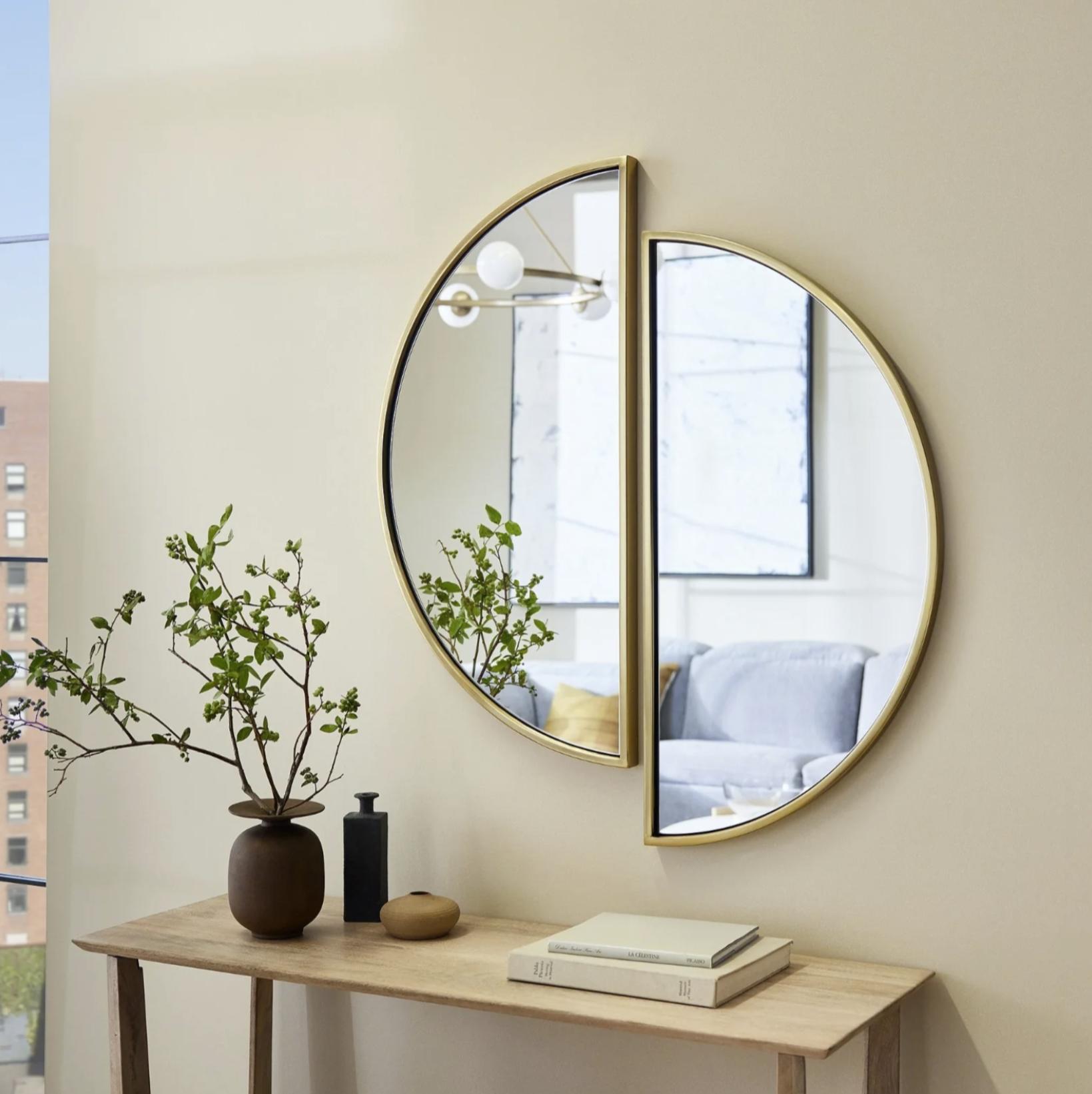 Fracti Living Lounge Wall Mirror Home Decor