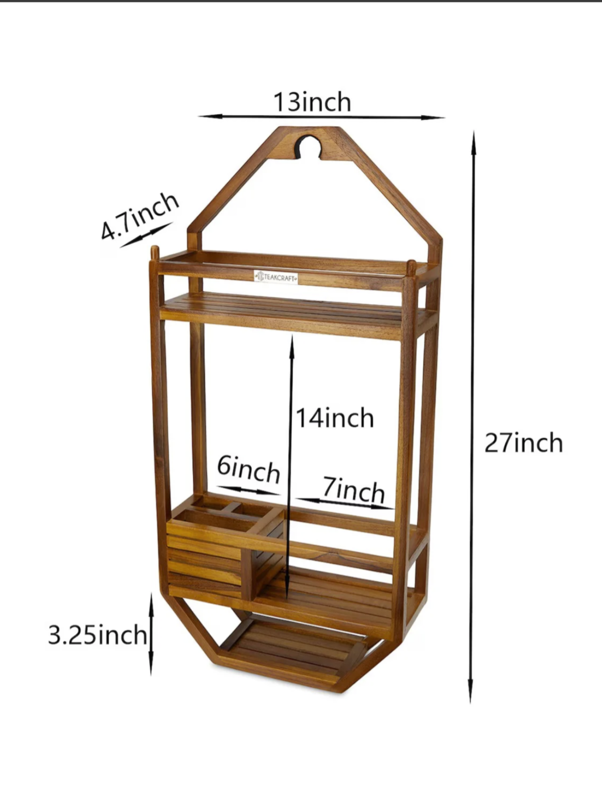 Thoren Shower Bathroom Organizer Hanging Caddy