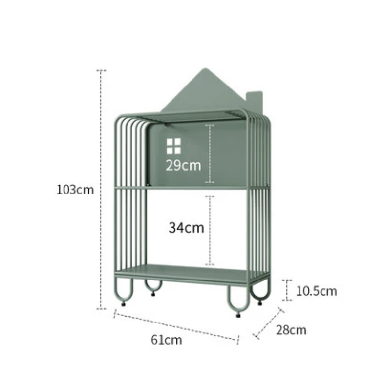 Sisi House Bookcase Kids Organizer Rack