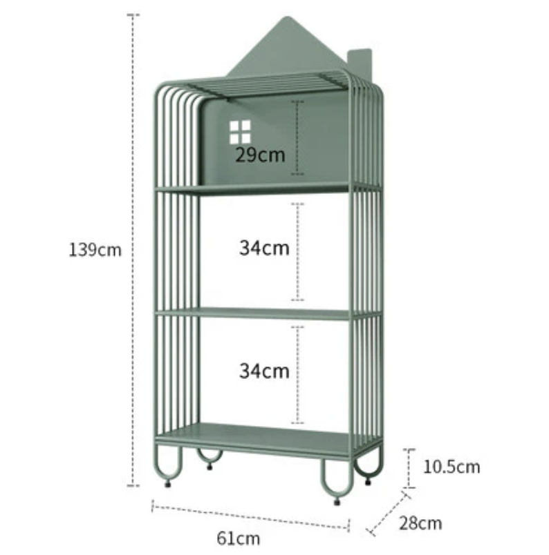 Sisi House Bookcase Kids Organizer Rack