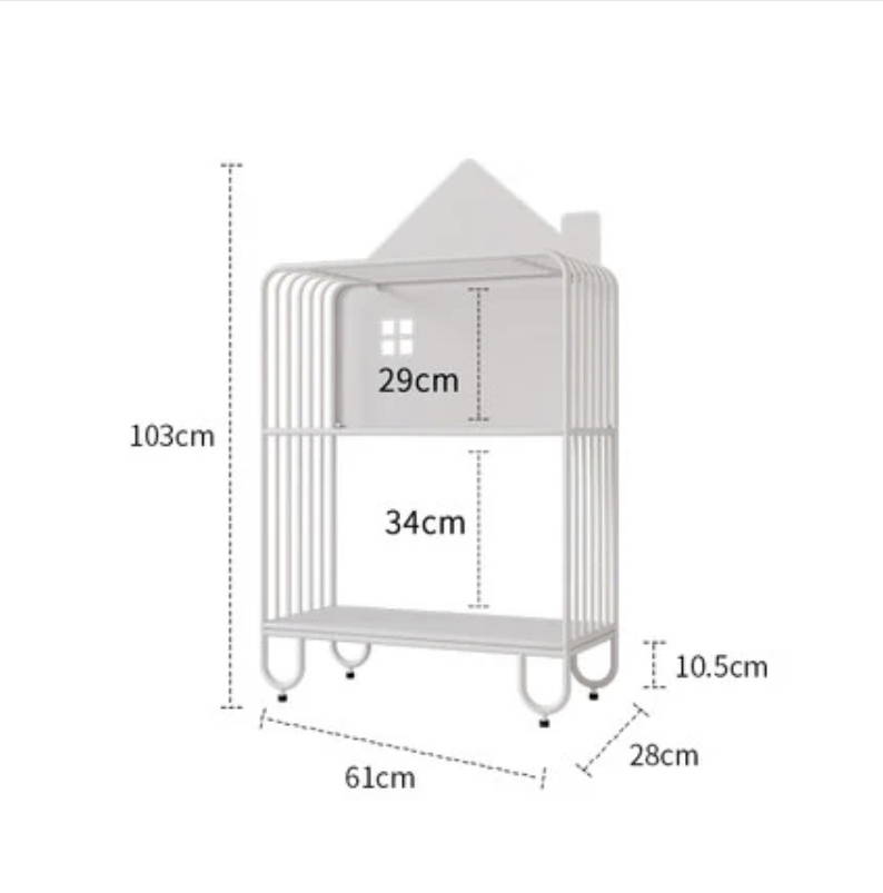 Sisi House Bookcase Kids Organizer Rack