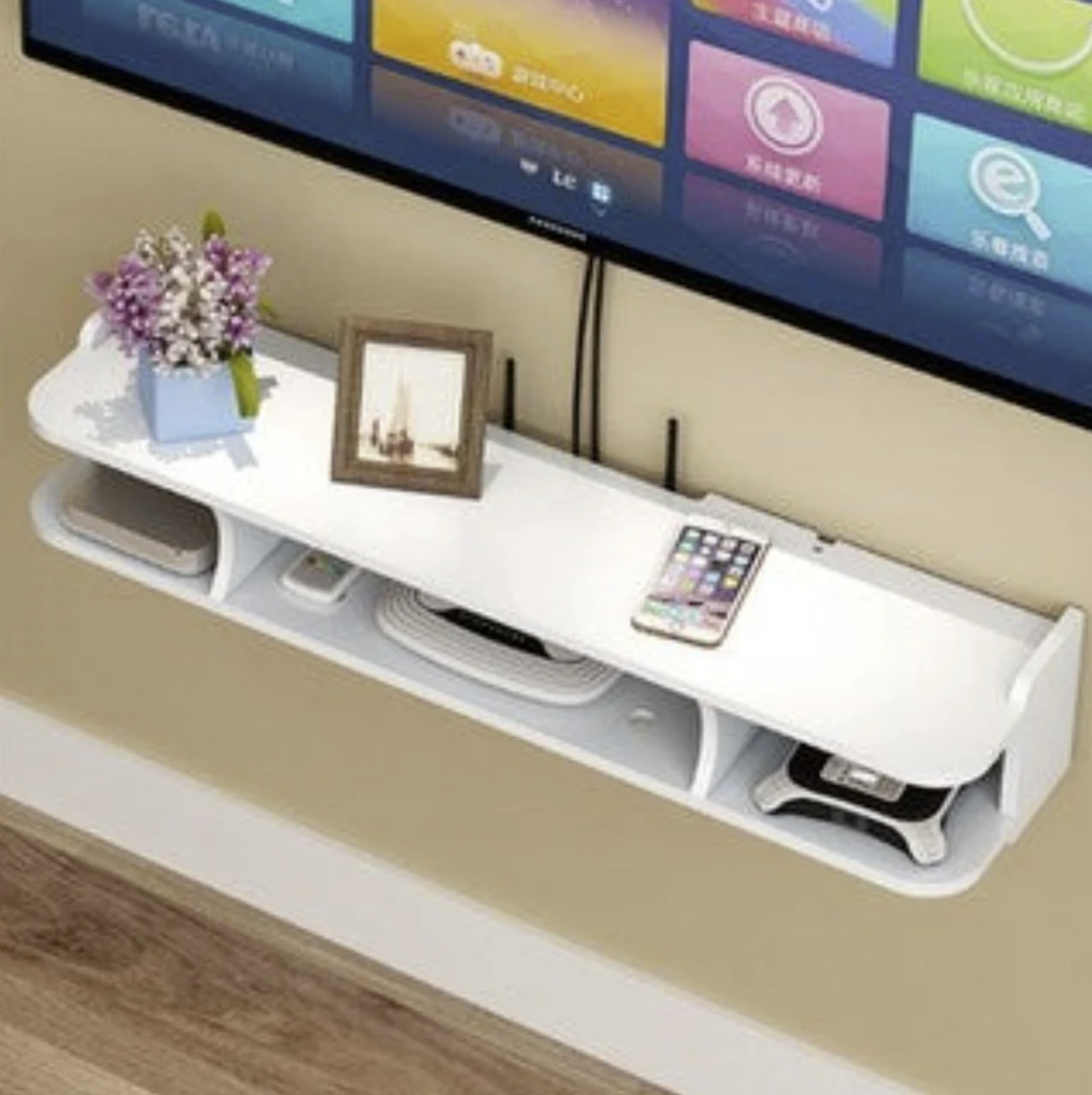 Floating Wifi Lounge Living Room Organizer Shelve Special