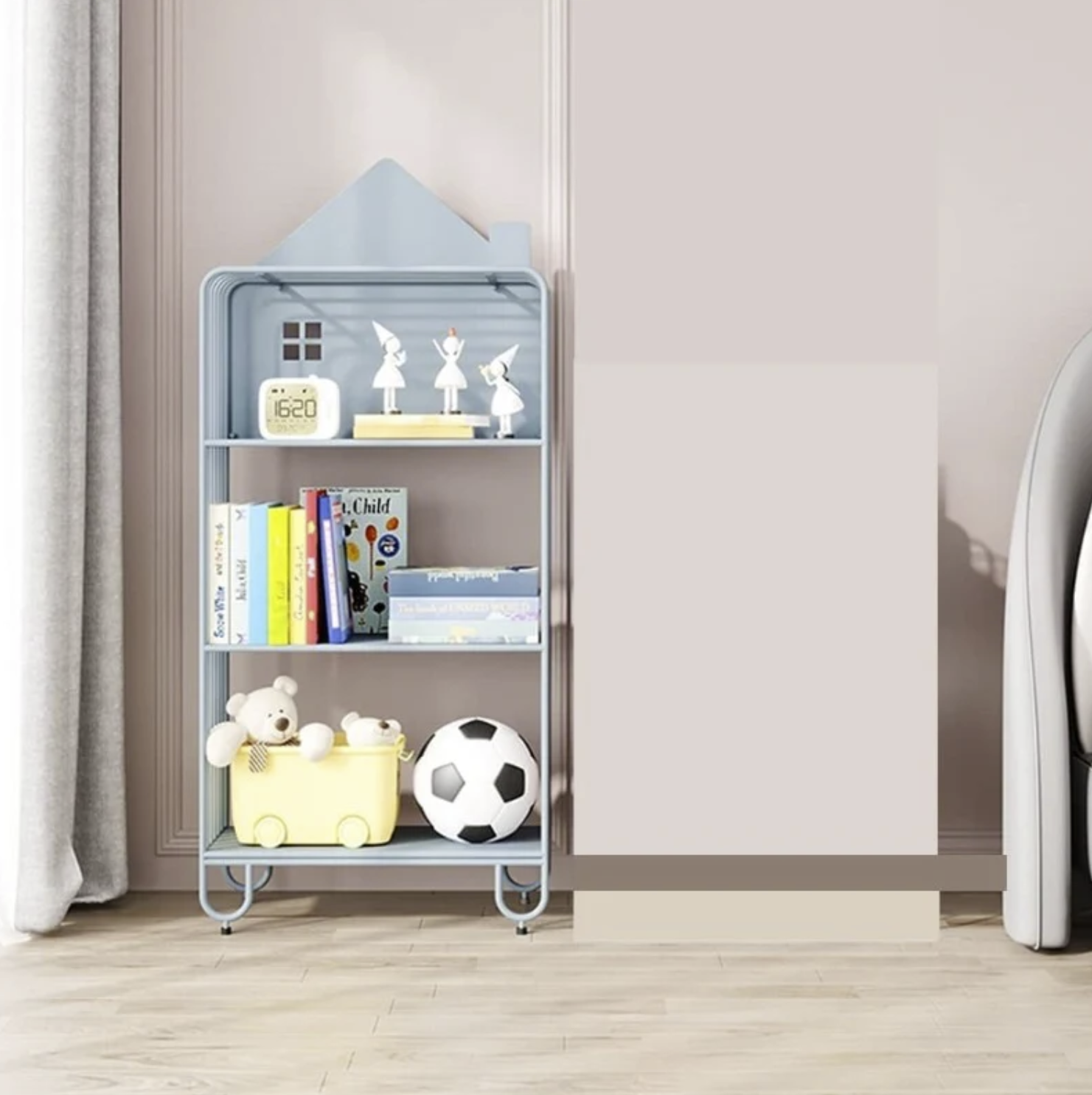 Sisi House Bookcase Kids Organizer Rack