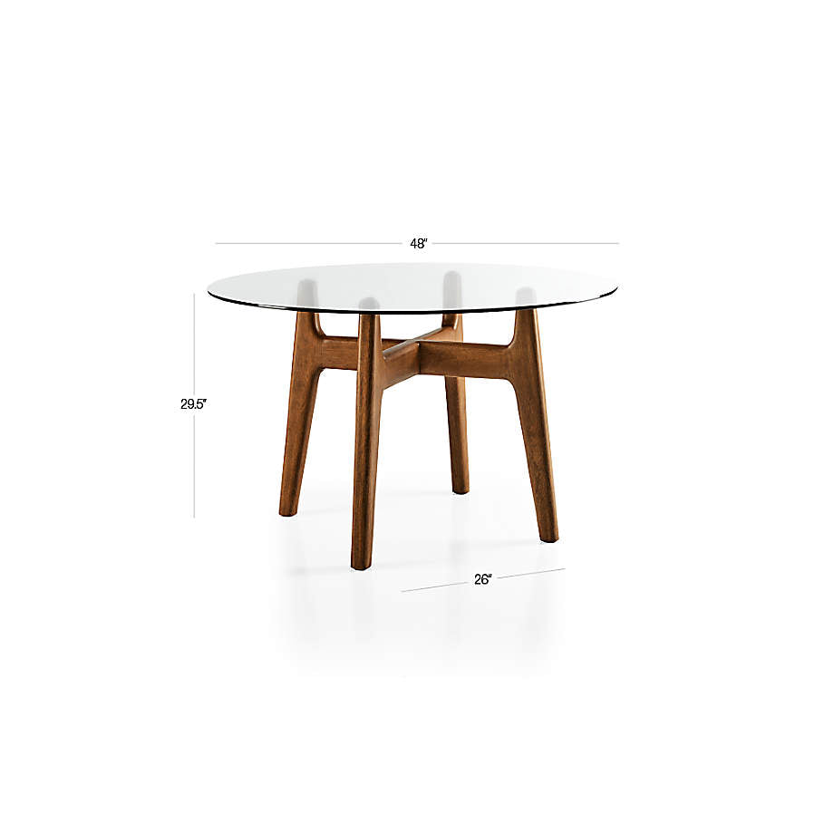 Timbak Living Lounge Dining Table (Solid Wood & Glass)