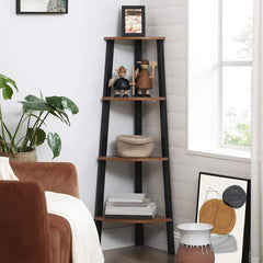 Joshy Corner Lounge Living Room Bookcase Organizer Rack Decor - waseeh.com