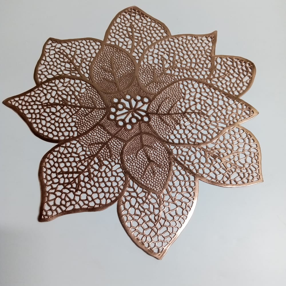 Bronzy Table Toppie (Flower Bloom) - waseeh.com