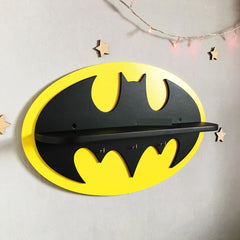 The Flaxen Batman DC Kids Bedroom Floating Shelve Decor - waseeh.com