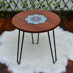 Asiatic Orchid Hairpin Leg Coffee Side Table (MDF) - waseeh.com