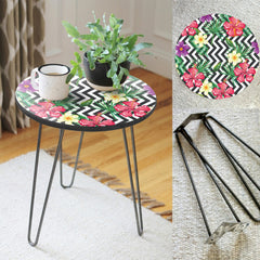 Flower Bloom Hairpin Side Center Table - waseeh.com