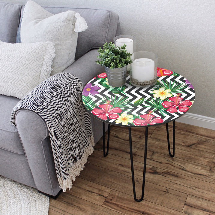 Flower Bloom Hairpin Side Center Table - waseeh.com