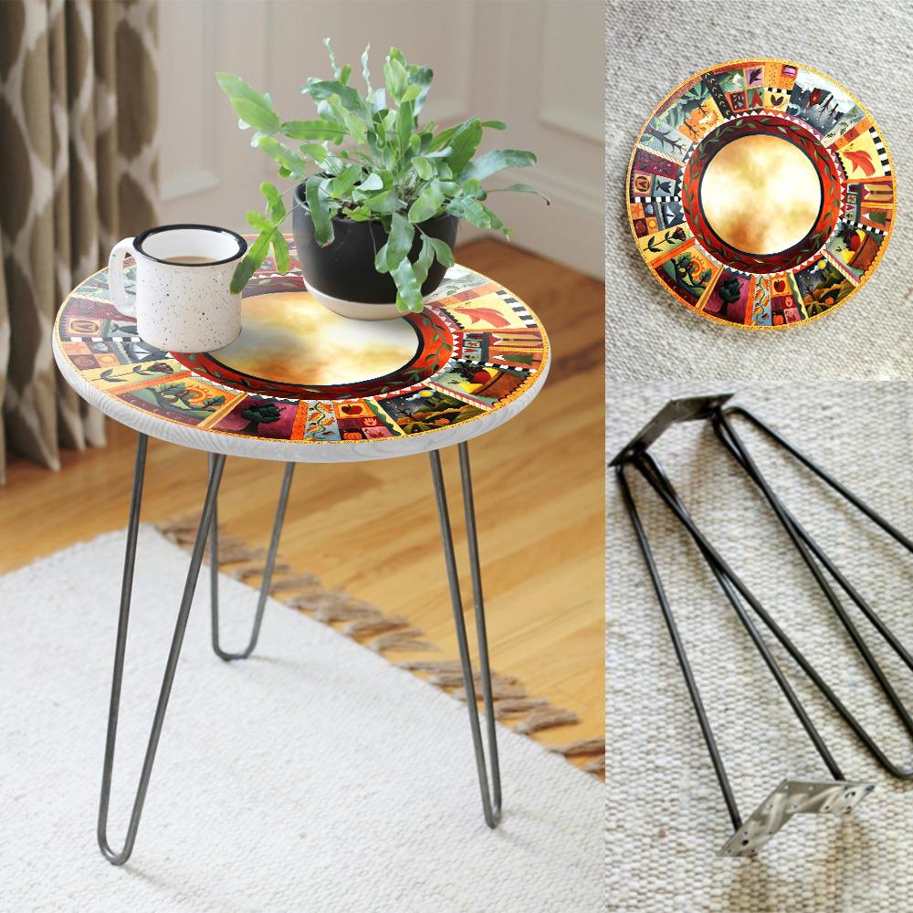 Sierra Madre Living Lounge Coffee Center Side Hairpin Table - waseeh.com